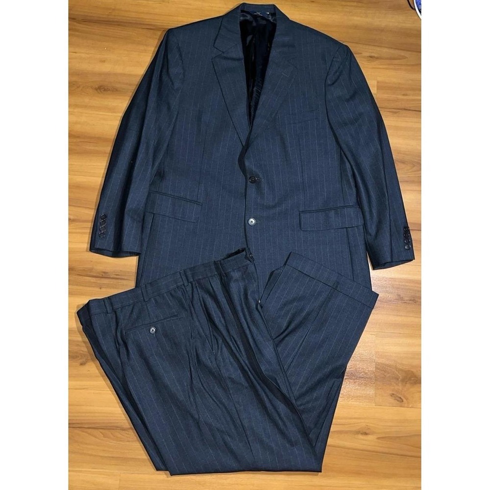 Mens Brooks Brothers "346" Wool Blend Pinstripe 2 Button Jacket Sports Coat Suit